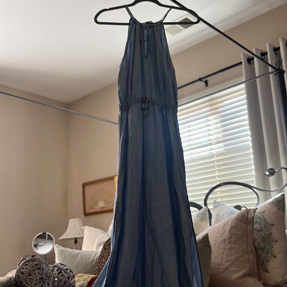 BB Dakota jean dress with slots on the side. Size small